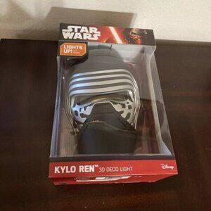 Disney Star Wars Kylo Ren 3D Deco Light Head  Lights Up LED Bulbs 3DLIGHTFX